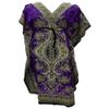 African Print Dashiki Maxi Kaftan Long Kaftan Loose Maxi Dress Cover Up Sarong for Women Beach Dress Purple view 1