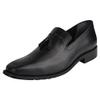 LIBERTYZENO Genuine Leather Adult Tassel Loafer Slip On Dress Shoes for Prom Graduation 858 Black 10 Mens view 2