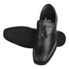 LIBERTYZENO Genuine Leather Adult Tassel Loafer Slip On Dress Shoes for Prom Graduation 858 Black 10 Mens view 3