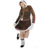 Eskimo Kisses Womans Ladies Costume Medium 8-10 Brown view 1