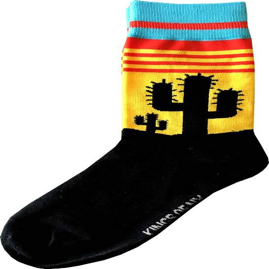 Kings Of NY Cactus Sunrise Mens Cotton Socks