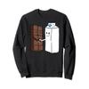 Chocolate meets Milk Funny Food Design Sweatshirt view 1