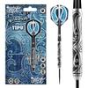 Shot Darts Steel Tip, Tipu (21g/23g/25g), 80% Tungsten, Front Balanced with Secure grip for Maximum Aerodynamics, Handcrafted Professional Dart Set and Flights Made in New Zealand, Metal Tip Bar Darts view 1