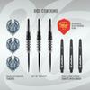 Shot! Darts Birds of Prey Kite Steel Tip Dart Set | 80% Tungsten Barrels | Front Weighted for Precision | Handcrafted Pro Darts with Flights | Metal Tip for Bristle Dartboard | Made in New Zealand view 3
