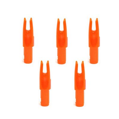 Arrow Nocks 0.246 inch Inside Diameter Inserts 6.20mm 60 Pack for Archery Standard Size(0.244" to 0.246") Arrows (Clear Orange)