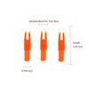 Arrow Nocks 0.246 inch Inside Diameter Inserts 6.20mm 60 Pack for Archery Standard Size(0.244" to 0.246") Arrows (Clear Orange) view 2