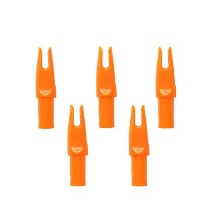 Arrow Nocks 0.246 inch Inside Diameter Inserts 6.20mm 60 Pack for Archery Standard Size(0.244" to 0.246") Arrows (Orange)