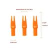 Arrow Nocks 0.246 inch Inside Diameter Inserts 6.20mm 60 Pack for Archery Standard Size(0.244" to 0.246") Arrows (Orange) view 2