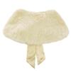 ACSUSS Toddlers Kids Girls Faux Fur Shawl Wraps Cape Ribbon Ties Bolero Shrug Wedding Communion Flower Dress Cover Up Champagne One Size view 2