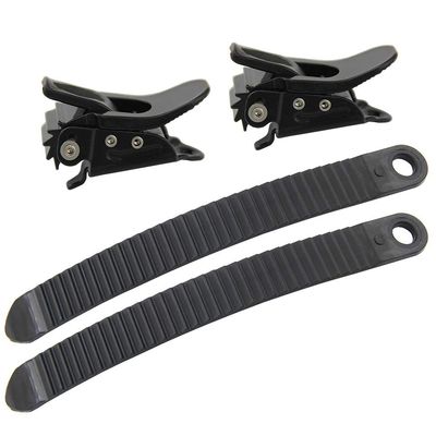 UP100 1 Sets Snowboard Binding Parts 2 Ratchet Buckles and 2 Straps for Snowboard Strap-in System