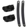 UP100 1 Sets Snowboard Binding Parts 2 Ratchet Buckles and 2 Straps for Snowboard Strap-in System view 2