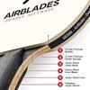 Professional Ping Pong Paddle with Hard Carry Case | Pro Table Tennis Racket | Table Tennis Paddle with Ergonomic Handle | 5 Blades of Wood with Premium Rubber and Sponge by AirBlades view 2