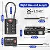 SURE LOCK TSA Approved Combination Luggage Locks with Open Alert Indicator  Durable Zinc Alloy Cable Travel Locks with Large Easy-Read Dials for Suitcases, Backpacks & Gym Bags Four Colour view 4