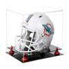Acrylic Display Case for Full Size Football Helmet Premium Football Display Case with Black Base &Orange Risers Protects Sports Memorabilia & Collectibles, Dimension 14.5" L x 11" W x 12" H view 1