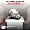 Acrylic Display Case for Full Size Football Helmet Premium Football Display Case with Black Base & White Risers Protects Sports Memorabilia & Collectibles, Dimension 14.5" L x 11" W x 12" H view 2