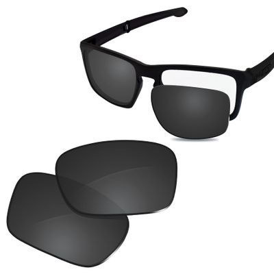 Glintbay 100% Precise-Fit Replacement Sunglass Lenses for Oakley Sliver F OO9246 - Polarized Advanced Black