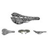 UNISTRENGH Bike Saddle Comfy Ultralight Mountain Bike Road Bicycle Hollow Out Spider Seat Cushion Bicycle Accessories (Snake Print) view 4