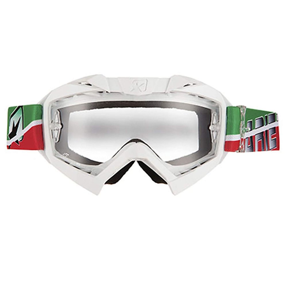 Ariete Adrenaline Senior Collection MX Goggles Italy (White, OSFM)