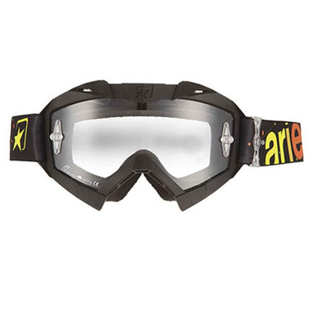Ariete Adrenaline Senior Collection MX Goggles Yellow/Red OSFM Black Yellow/Red
