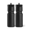 50 Strong Sports Water Bottles 2-Pack  Reusable 22 oz BPA-Free Plastic Bottles with Pull Top Cap  Made in USA  Top Rack Dishwasher Safe  Fits Most Bike Cages Brand - Black view 1