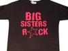 Big Sisters Rock Girls Toddler Kids Youth Shirt New Sibling Baby Announcement White view 1