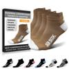 SB SOX 2-Pair Compression Running Socks for Men and Women  Low Cut/Ankle Athletic Socks for All-Day Wear (Small, Nude/White) view 1