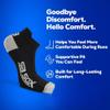 SB SOX 2-Pair Compression Running Socks for Men and Women  Low Cut/Ankle Athletic Socks for All-Day Wear (Small, Nude/White) view 3