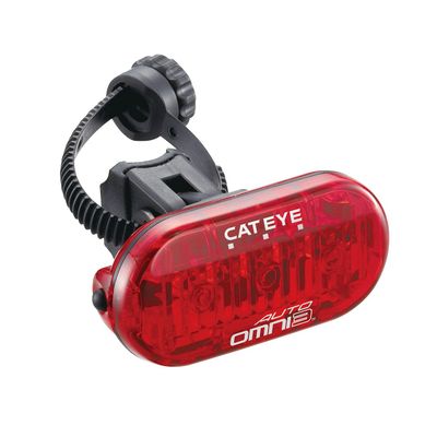 CATEYE OMNI3 AUTO TL-AU135-R Tail Light, 1.4 x 3.0 x 0.8 inches (36 x 75 x 21.9 mm), Bicycle