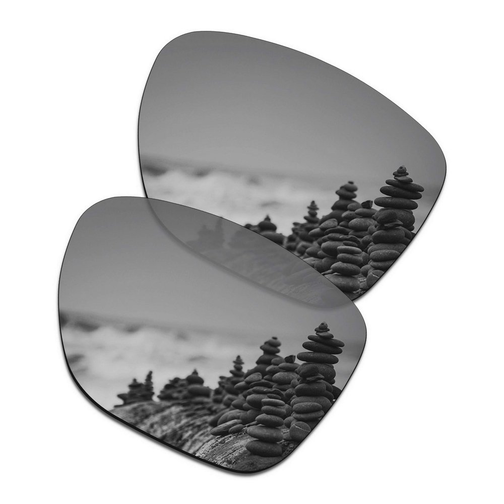 SmartVLT Men's Silver Titanium Replacement Lenses for Oakley Crossrange XL OO9360 Sunglass