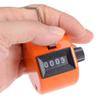 uxcell Hand Tally Counter 4 Digit Tally Counter Mechanical Palm Click Counter Count Clicker Finger Counter Manual Clicker for Event Sport Stadium Orange view 2