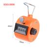 uxcell Hand Tally Counter 4 Digit Tally Counter Mechanical Palm Click Counter Count Clicker Finger Counter Manual Clicker for Event Sport Stadium Orange view 4