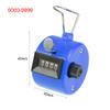 uxcell Hand Tally Counter 4 Digit Tally Counter Mechanical Palm Click Counter Count Clicker Finger Counter Manual Clicker for Event Sport Stadium Blue view 4