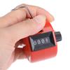 uxcell Hand Tally Counter 4 Digit Tally Counter Mechanical Palm Click Counter Count Clicker Finger Counter Manual Clicker for Event Sport Stadium Red view 2