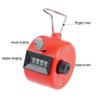 uxcell Hand Tally Counter 4 Digit Tally Counter Mechanical Palm Click Counter Count Clicker Finger Counter Manual Clicker for Event Sport Stadium Red view 3