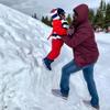 UGREVZ Girls Boys Snow Pants 2-9 years old Thick Winter Warm Pants Girl Activewear Clothes(A0001Red-2) view 3