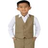 Spring Notion Big Boys' Four Buttons Suit Vest Waistcoat 10 Khaki view 2