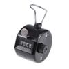uxcell Hand Tally Counter 4 Digit Tally Counter Mechanical Palm Click Counter Count Clicker Finger Counter Manual Clicker for Event Sport Stadium Black view 1
