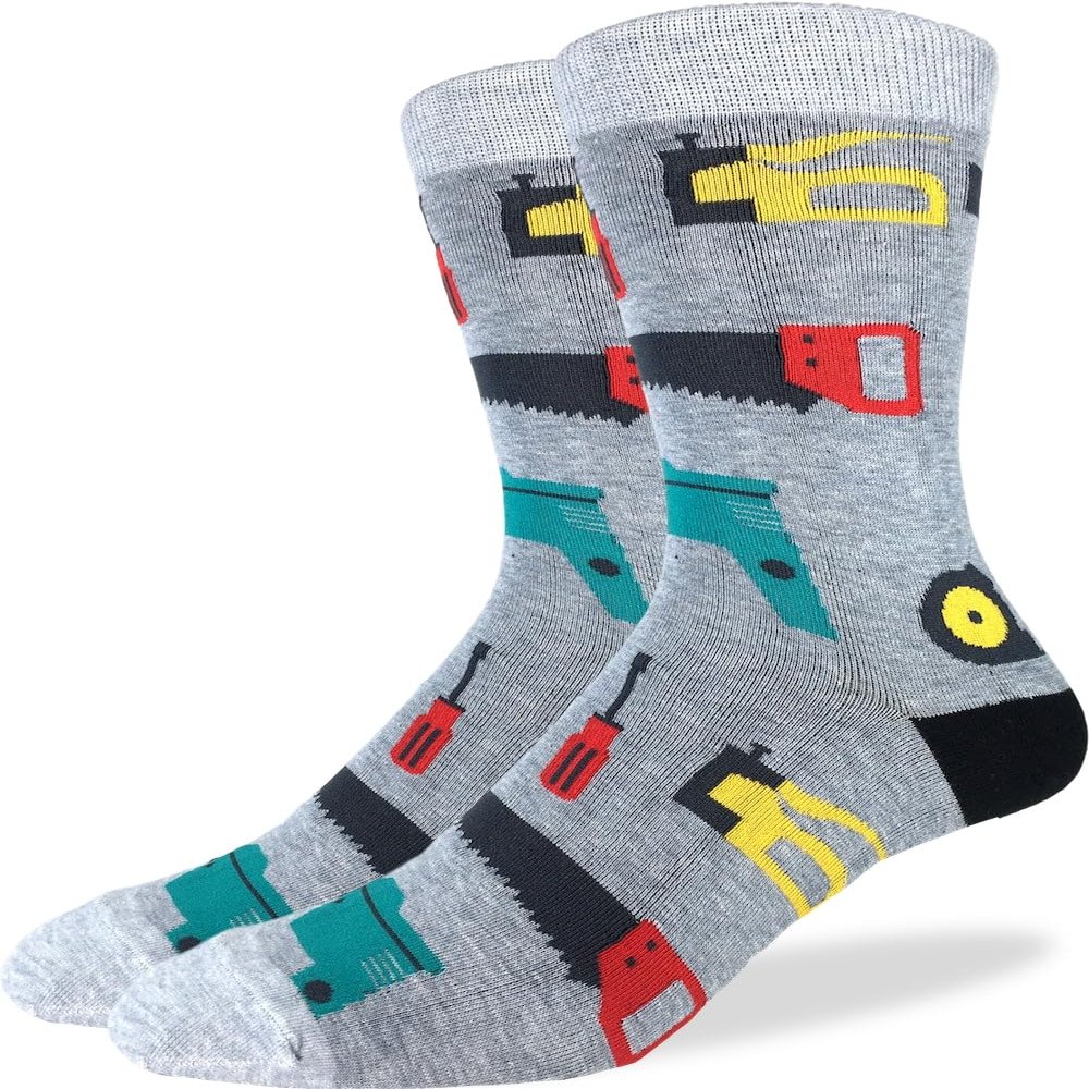 Good Luck Sock Men's Tools Socks, Adult, Shoe Size 7-12
