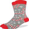 Good Luck Sock Men's Candy Canes Christmas Socks, Adult, Shoe Size 7-12 view 1