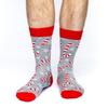 Good Luck Sock Men's Candy Canes Christmas Socks, Adult, Shoe Size 7-12 view 2