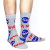 Good Luck Sock Men's NASA Socks, Gray, Adult, Shoe Size 7-12 view 2