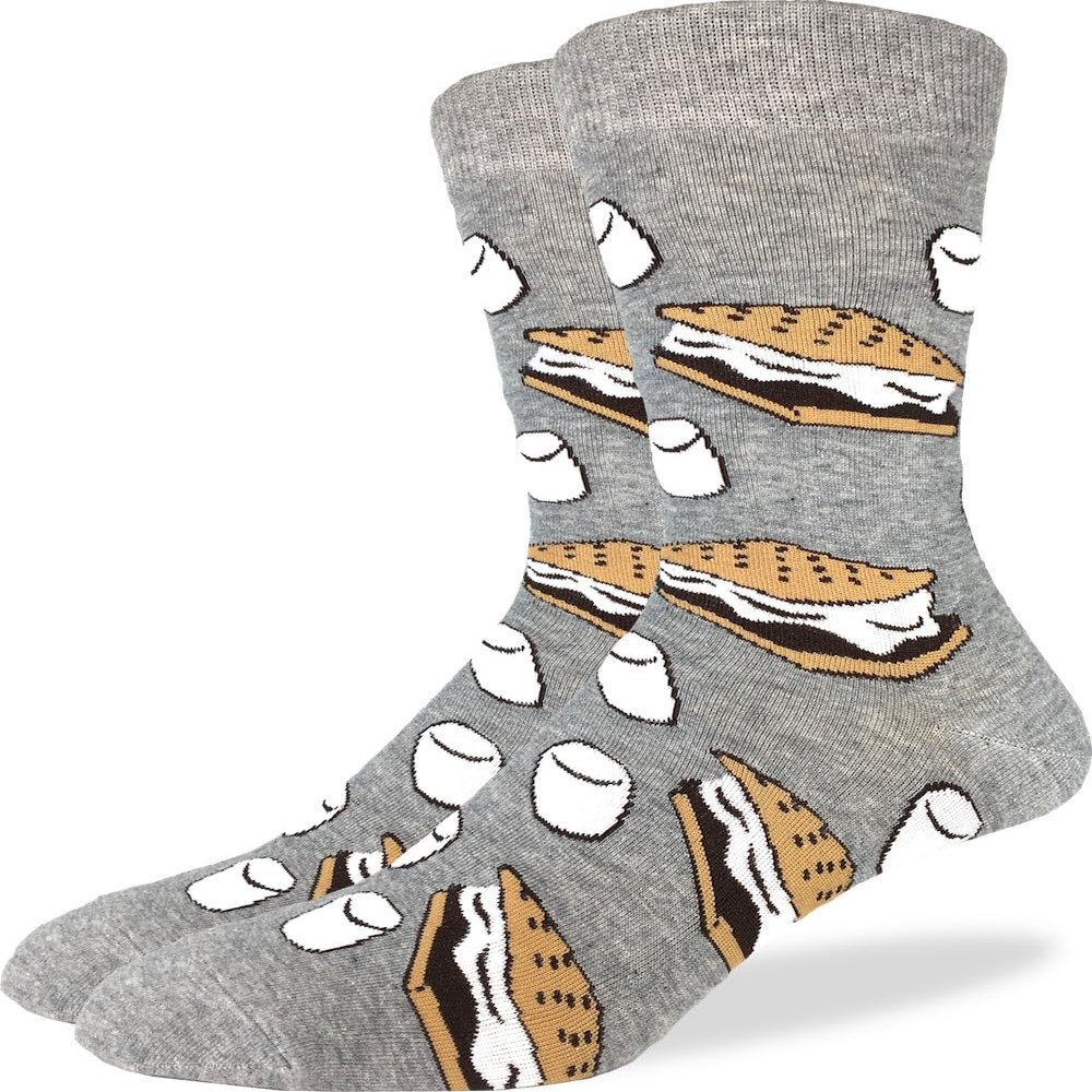 Good Luck Sock Men's Smores Socks, Adult, Shoe Size 7-12