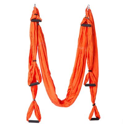 MIFXIN Aerial Yoga Swing Ultra Strong Antigravity Yoga Hammock Sling Inversion Tool for Air Yoga Inversion Exercise (Orange)