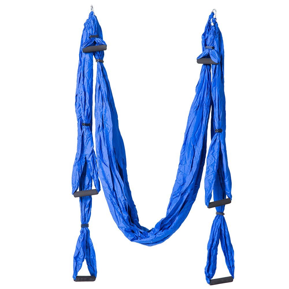 MIFXIN Aerial Yoga Swing Ultra Strong Antigravity Yoga Hammock Sling Inversion Tool for Air Yoga Inversion Exercise (Blue)