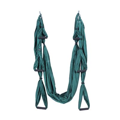 MIFXIN Aerial Yoga Swing Ultra Strong Antigravity Yoga Hammock Sling Inversion Tool for Air Yoga Inversion Exercise (Dark Green)