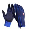 Outdoor Winter Touchscreen Waterproof Warm Full Finger Bike Gloves Winter Cycling Gloves Road Moutain Bike Bicycle Gloves (Blue, l) view 1
