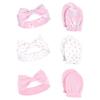 Hudson Baby Unisex Baby Cotton Headband and Scratch Mitten Set, Unicorn, 0-6 Months view 1
