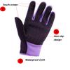 Outdoor Winter Touchscreen Waterproof Warm Full Finger Bike Gloves Winter Cycling Gloves Road Moutain Bike Bicycle Gloves (Purple, XL) view 2
