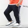 Welity Boys Cotton Pants Sweatpants Kids Side Stripe Jogger Pants Black 4-5 T view 2