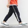 Welity Boys Cotton Pants Sweatpants Kids Side Stripe Jogger Pants Black 4-5 T view 3
